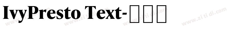 IvyPresto Text字体转换